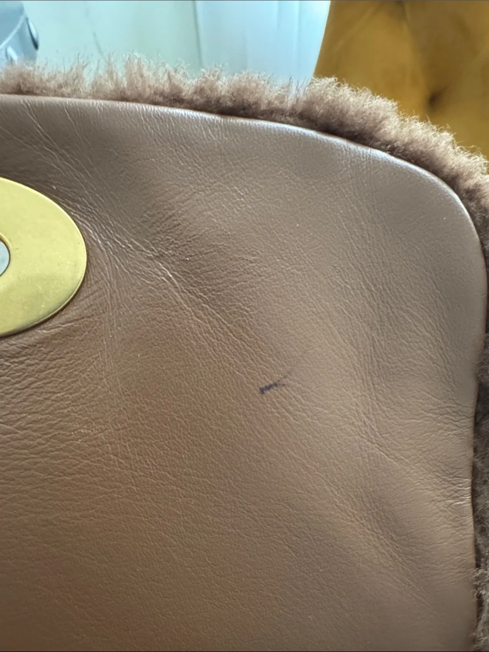 Coach Shearling Pillow Madison Shoulder Bag